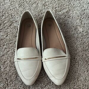 Amazon White Flats Classic Loafers